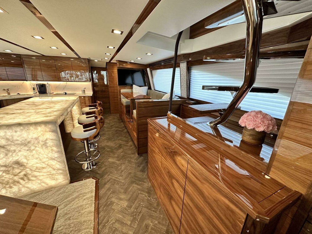 Viking 72 Enclosed Bridge Yacht For Sale