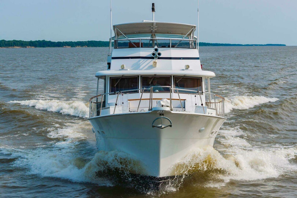 Hatteras Extended Deck Yacht For Sale