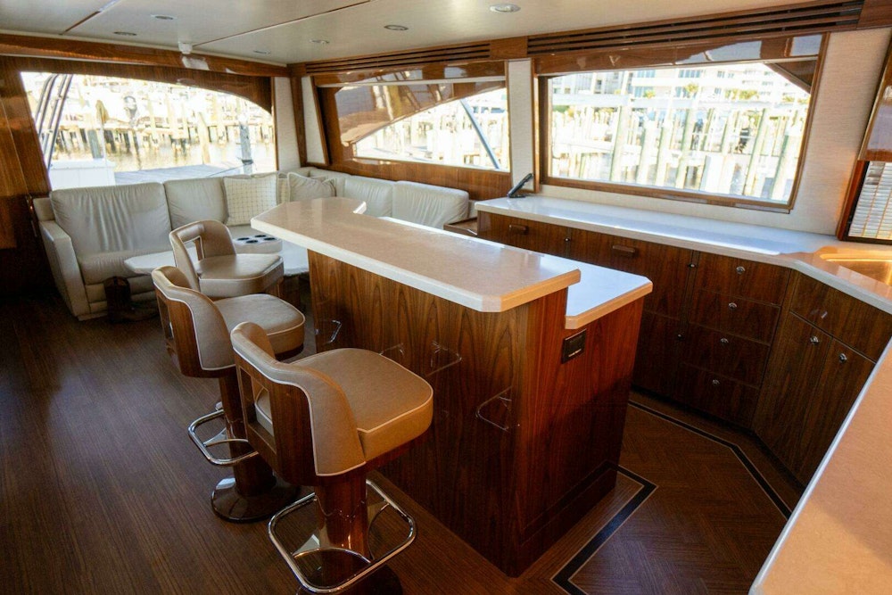 Viking 72 Enclosed Bridge Yacht For Sale