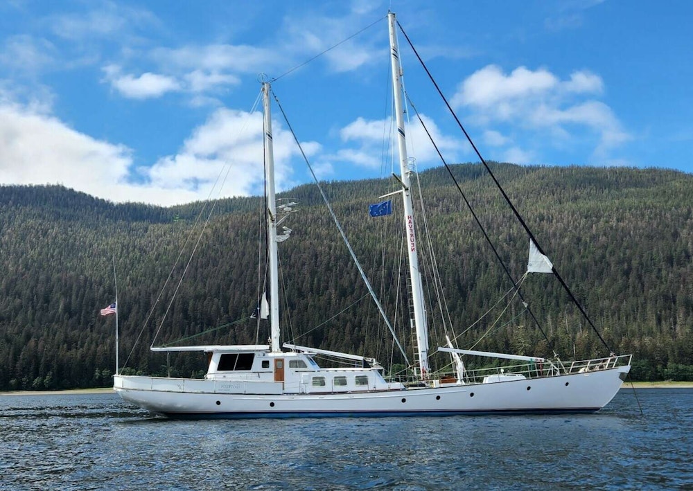 Custom Thackwray Pilothouse Motorsailer Yacht For Sale