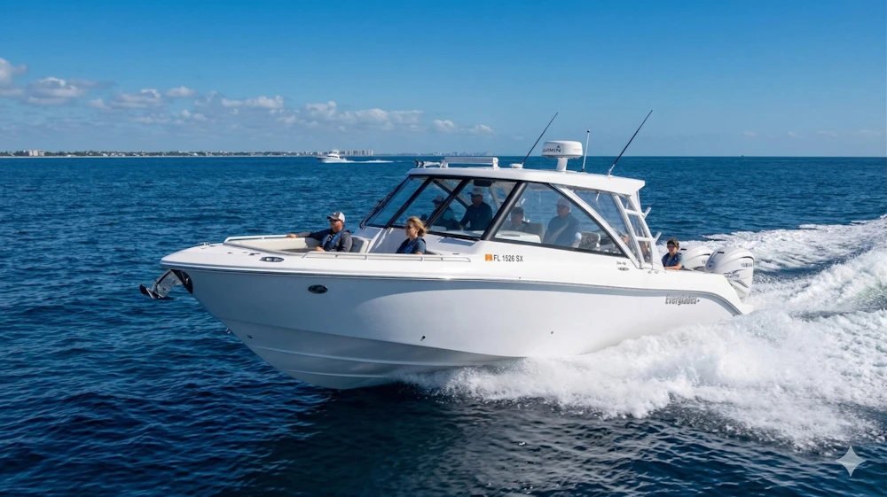 Everglades 340 Dual Console Yacht For Sale