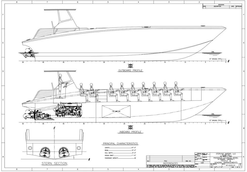 Custom 50 x 15 49 PAX Yacht For Sale