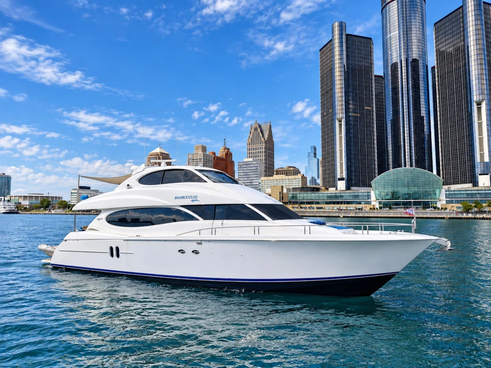 Lazzara Yachts 80 Skylounge Yacht For Sale