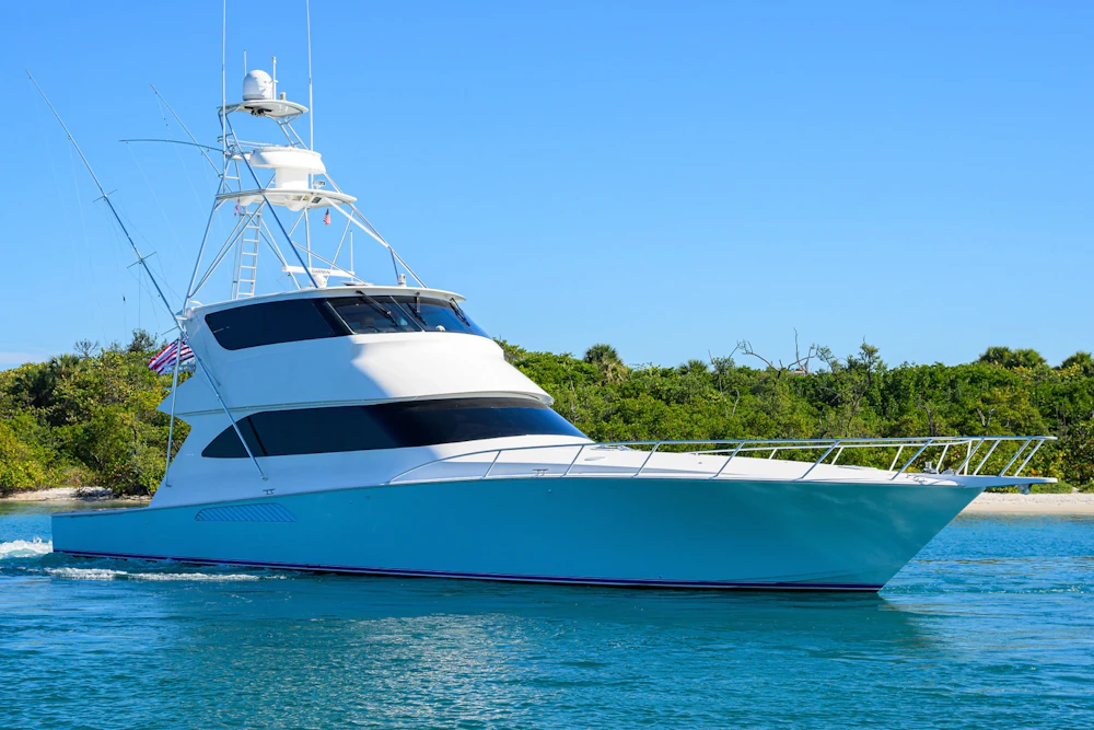 Viking 74 Enclosed Bridge Yacht For Sale