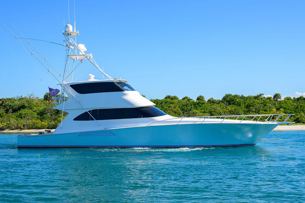 Viking 74 Enclosed Bridge Yacht For Sale