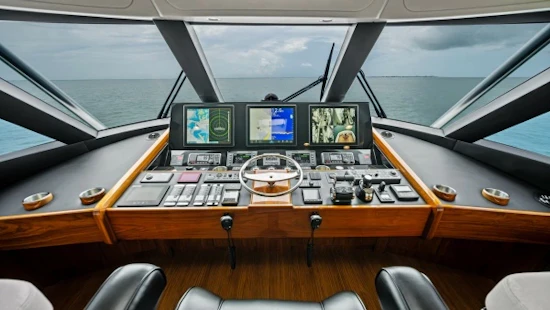 Viking 72 Enclosed Bridge Yacht For Sale