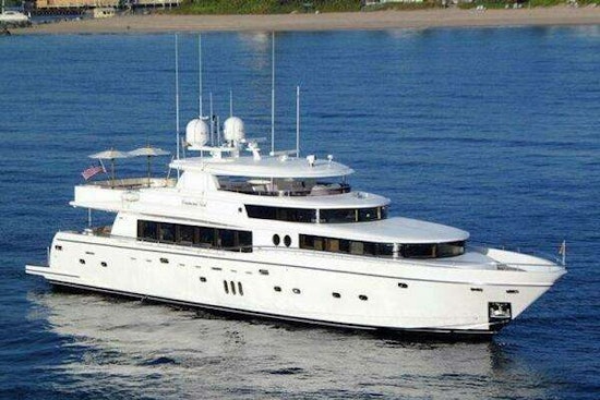 Johnson 110' Flybridge w/On-Deck Master Yacht For Sale