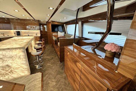 Viking 72 Enclosed Bridge Yacht For Sale