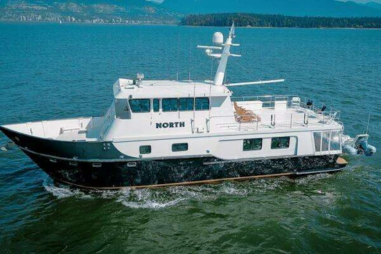 Trawler Custom Aluminum Yacht For Sale