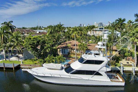 Viking 74 Enclosed Bridge Yacht For Sale