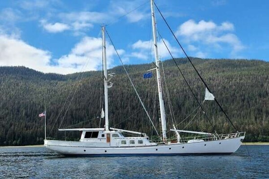 Custom Thackwray Pilothouse Motorsailer Yacht For Sale