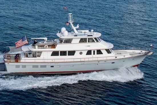 New England Boatworks Enclosed Raised Pilothouse Yacht For Sale