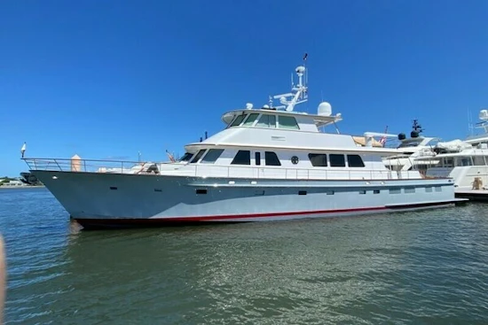 New England Boatworks Enclosed Raised Pilothouse Yacht For Sale