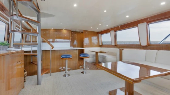 Viking 74 Enclosed Bridge Yacht For Sale